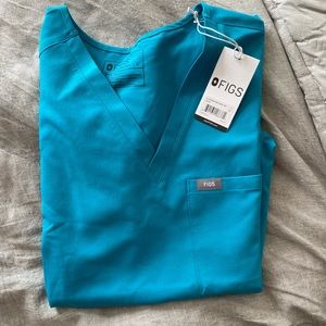 Figs Women’s Teal Catarina Scrub Top